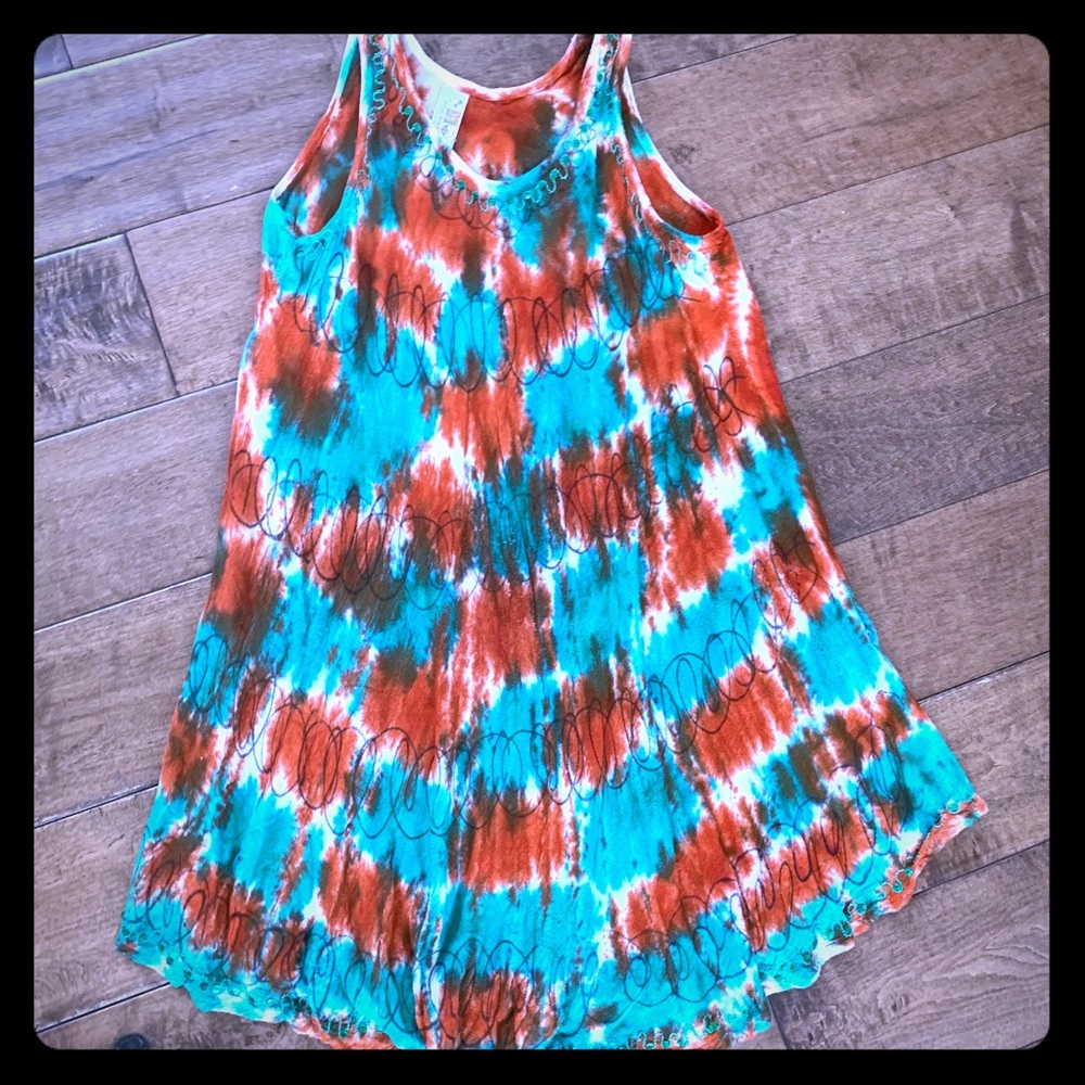 EUC India boutique tie-dye girls dress, sz M